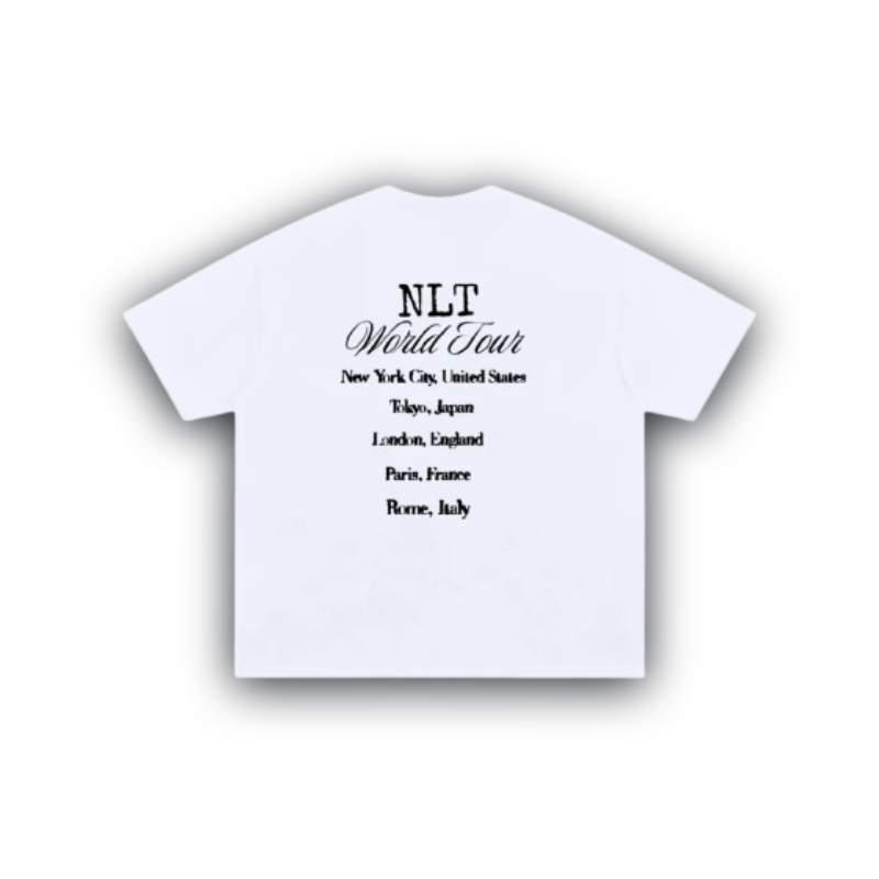 "world tour"  heavy cropped cotton tee