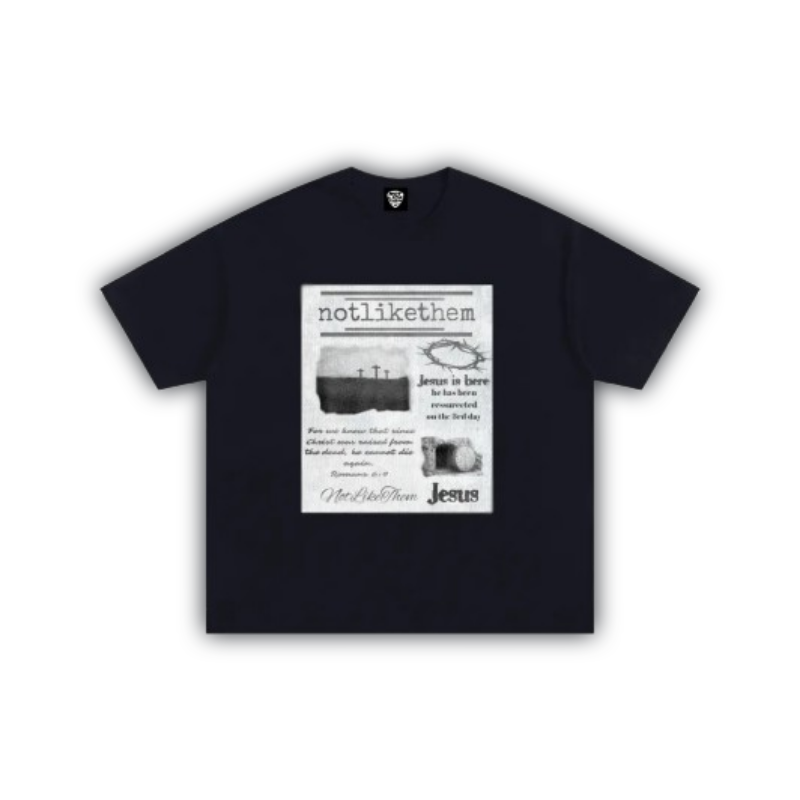 "resurrection" heavy cropped cotton tee